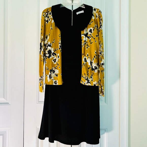 Ann Taylor Factory Sweater & Tank Set in Gold/Black (L) Gently Used/No Flaws - Picture 7 of 10